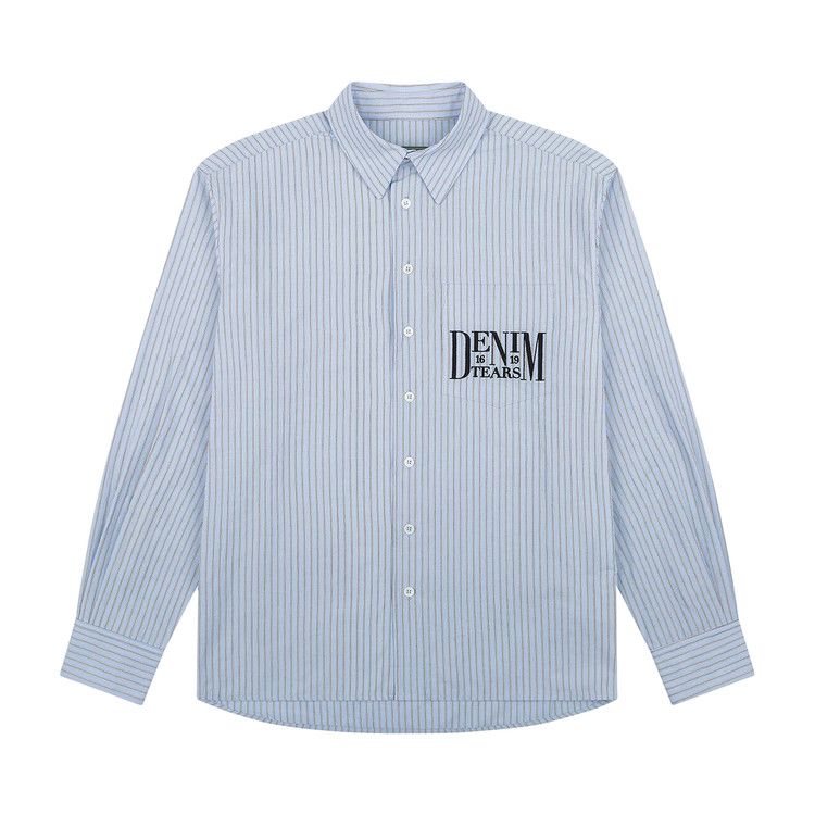 

Рубашка Denim Tears Dt Festival Button Up Shirt, Light Blue