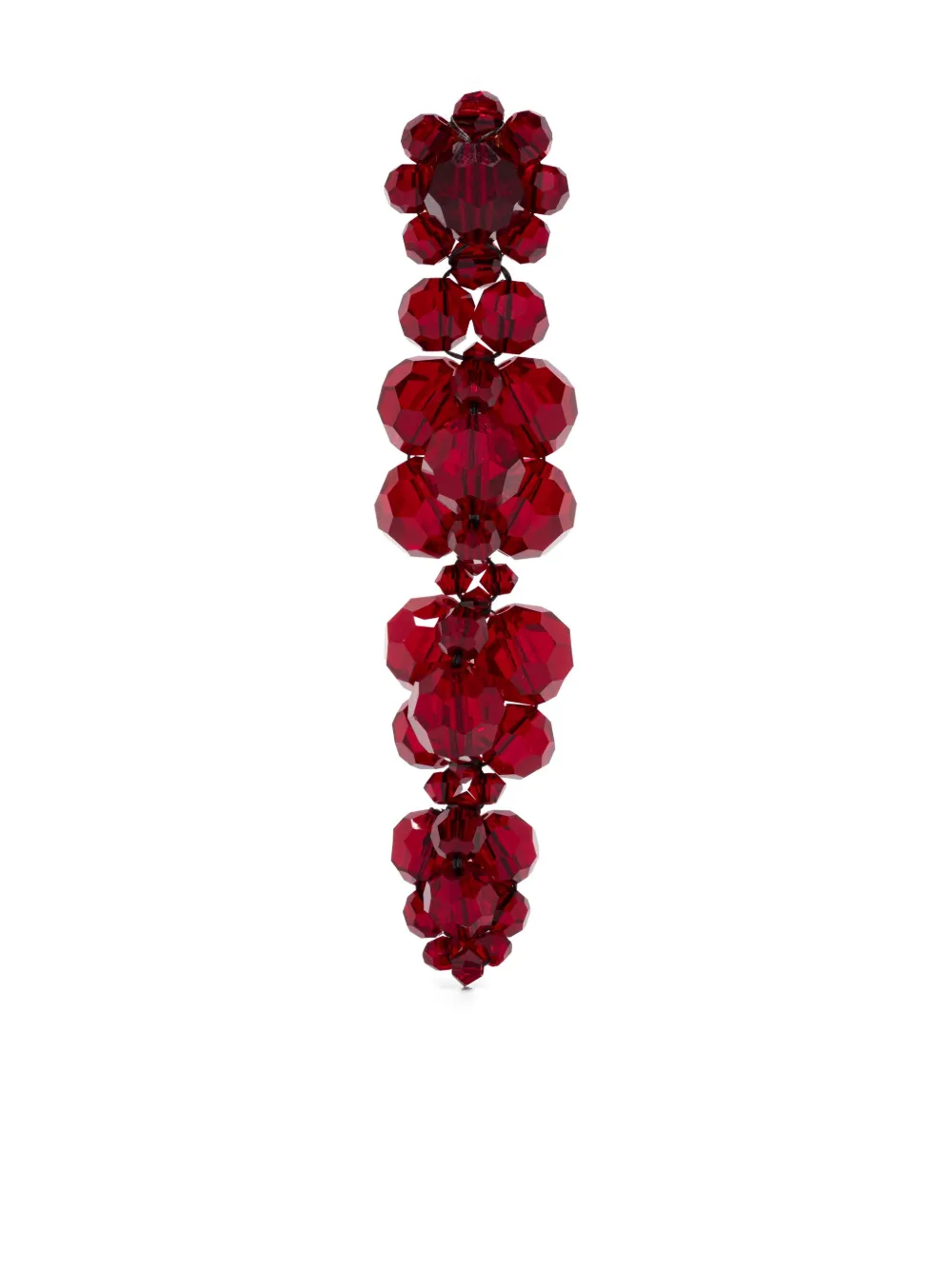 

Серьги с хрустальными цветами Simone Rocha, красный