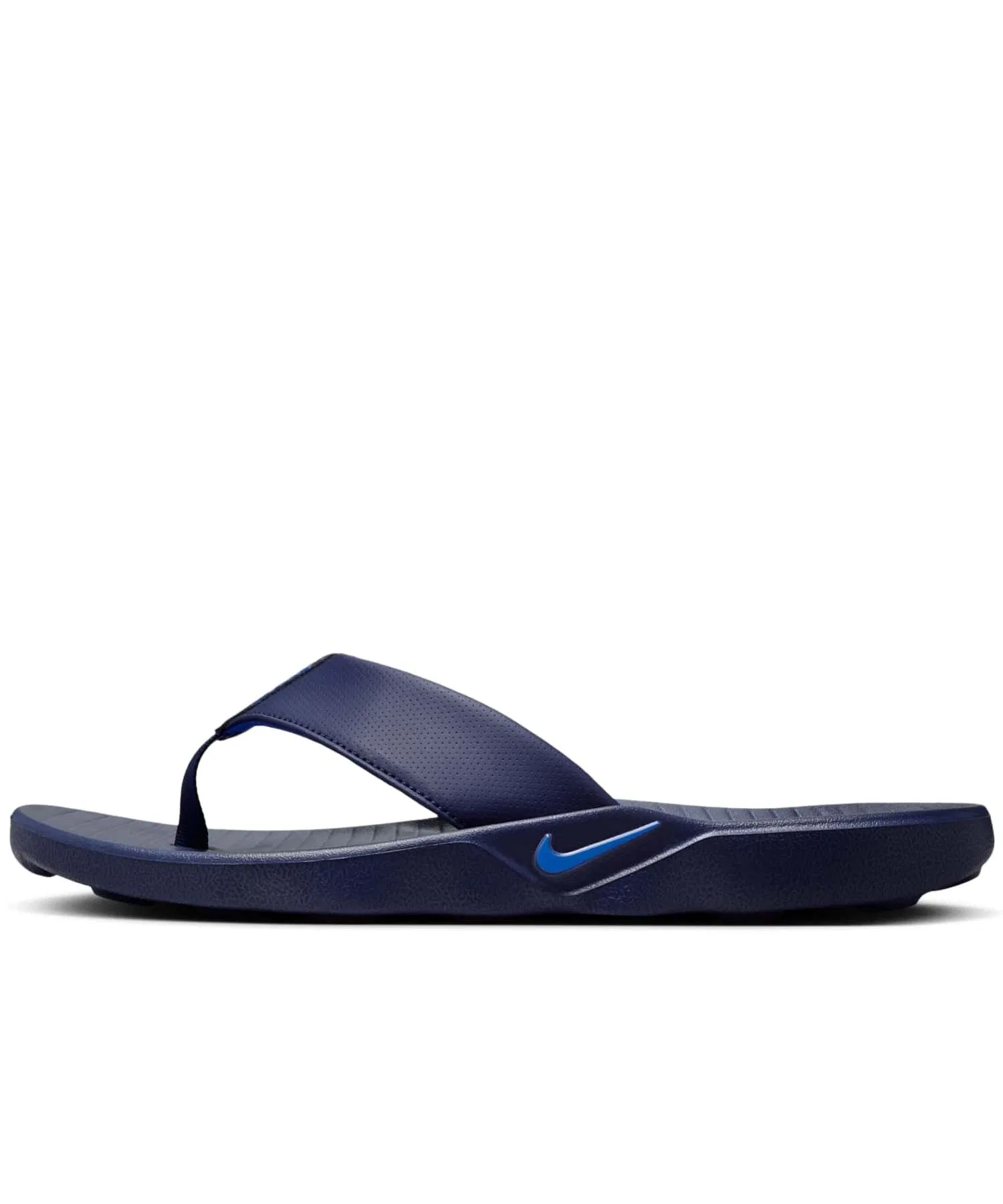 Мужские сланцы Nike Marina с кожаным верхом тёмно-синие — фото 2