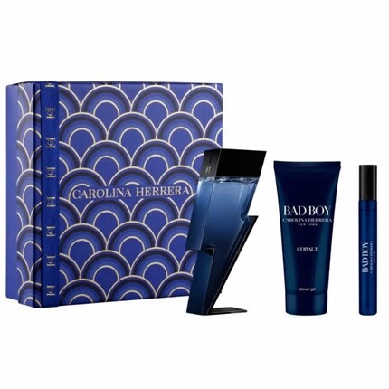 

Carolina Herrera Bad Boy Cobalt Парфюмерная вода-спрей 100 мл Набор из 3 предметов - Мужские ароматы