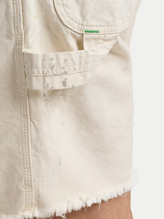 Шорты свободного кроя из ткани 710963172001 Polo Ralph Lauren, белый — фото 4