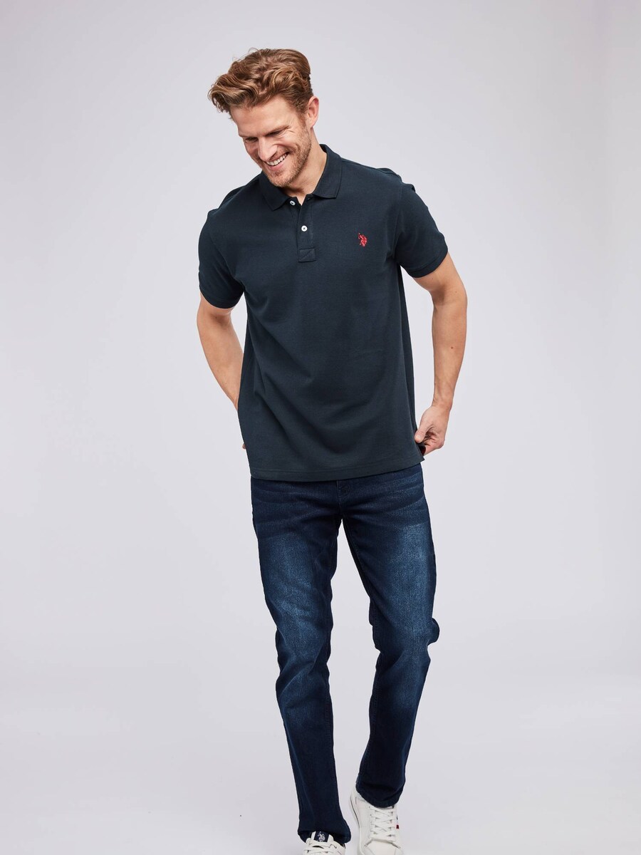 Рубашка на пуговицах классического кроя U.S. POLO ASSN. Alfred, темно-синий — фото 2