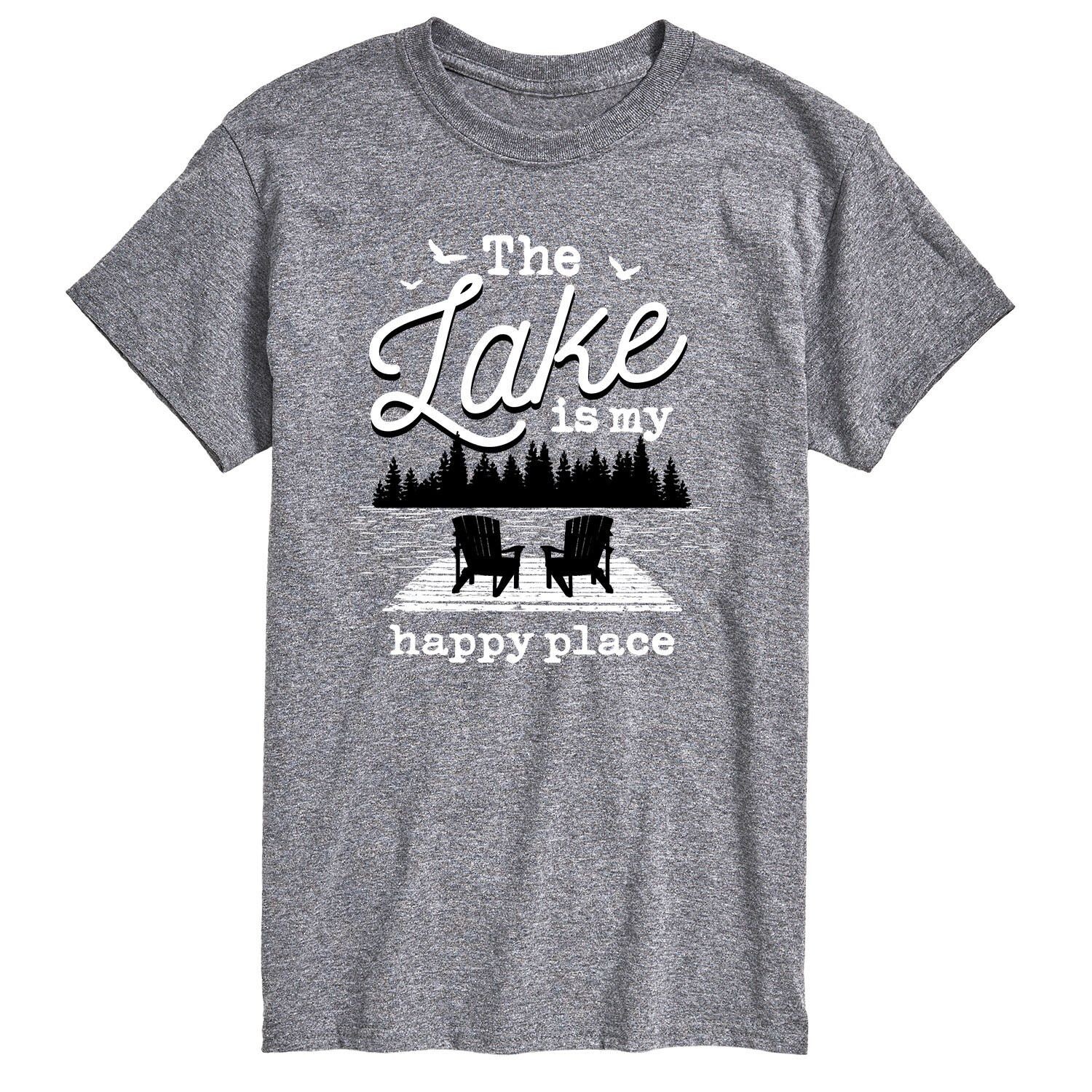

Мужская футболка The Lake Is My Happy Place Licensed Character