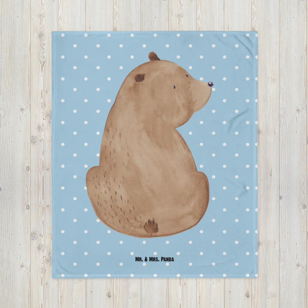 

Плед Mr. & Mrs. Panda, синий