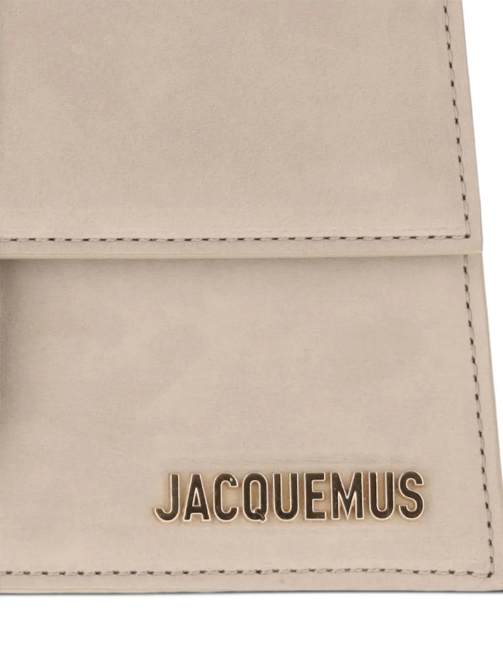 Большая сумка через плечо Bambino с магнитной застежкой JACQUEMUS, нейтральный — фото 4