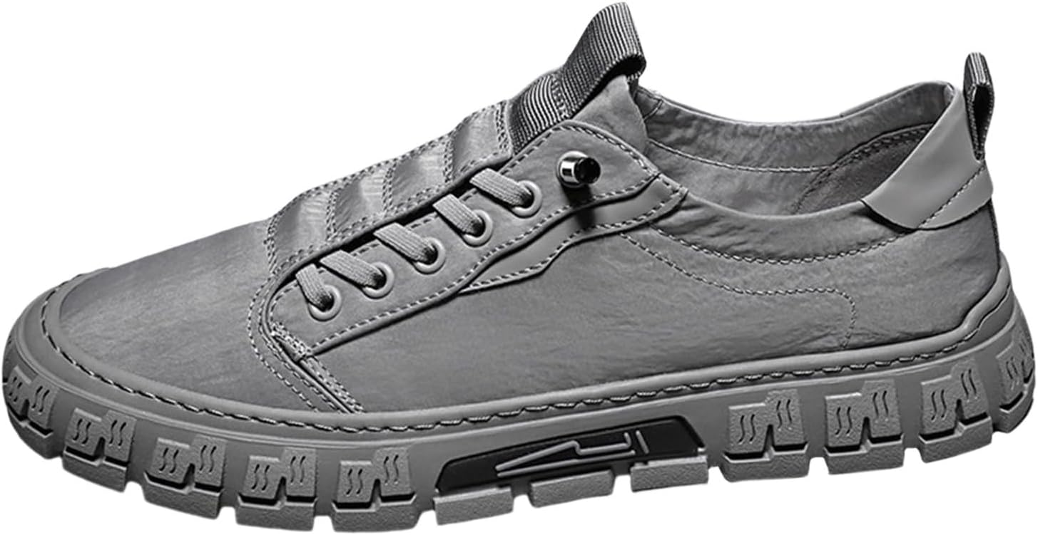 

Мужские стильные легкие слипоны из холщовой ткани для прогулок на открытом воздухе, повседневная обувь, низкие кеды Generic, серый