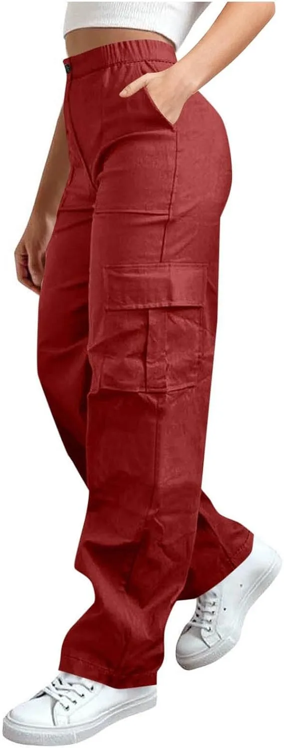 

Dademeo женские карго с эластичной талией, прямые, с карманами