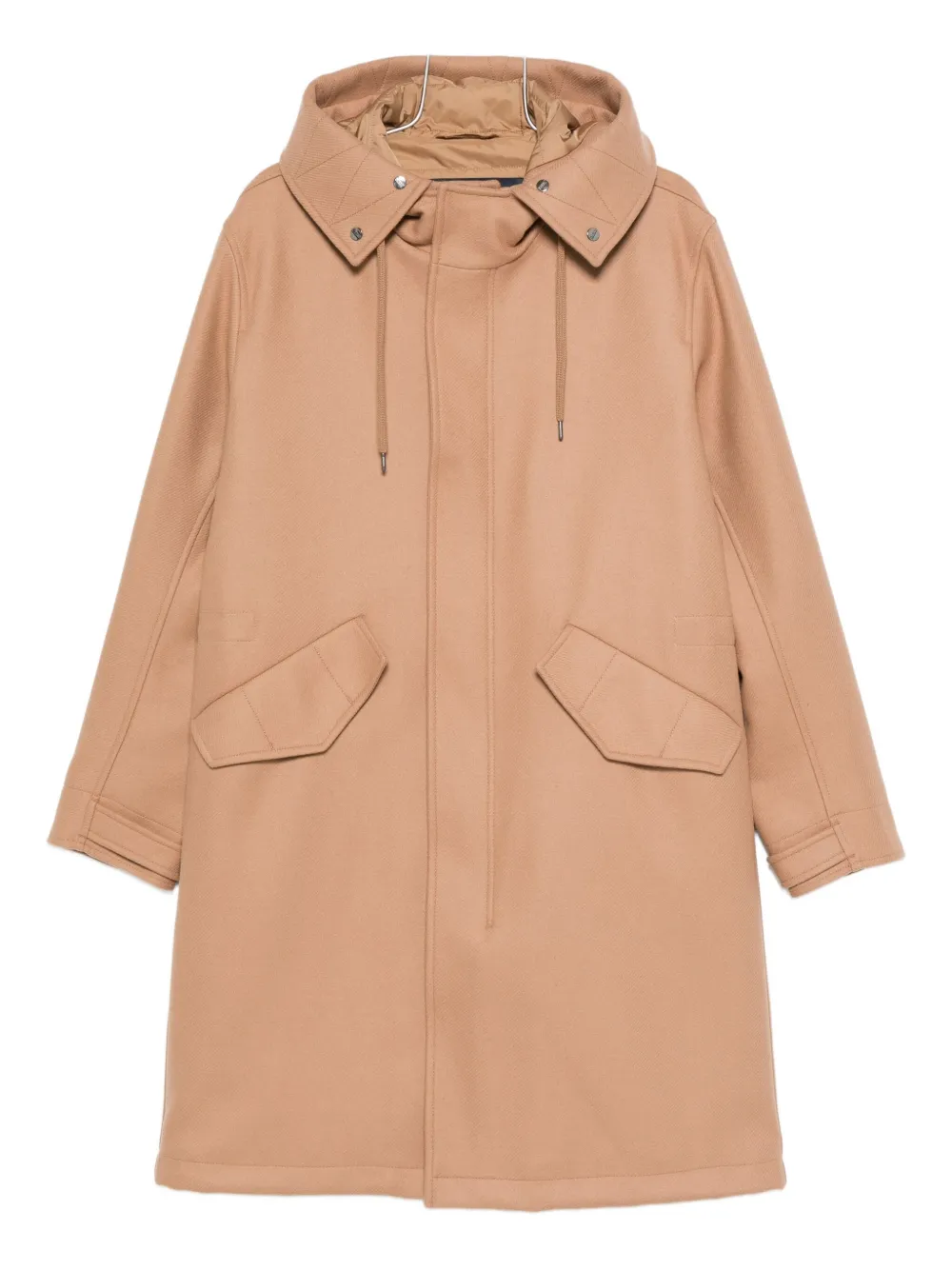 

Пальто с капюшоном и клапанами на карманах Herno, нейтральный