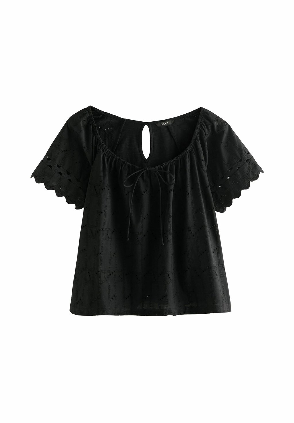 

Блуза BRODERIE SHORT SLEEVE RIC RAC Next, черный