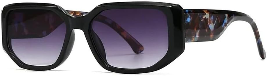 

Мужские солнцезащитные очки LVTFCO «кошачий глаз», модные очки с защитой от ультрафиолета UV400, трендовые солнцезащитные очки с градиентным покрытием, C6 Black Flowers