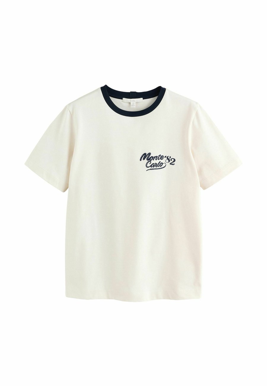 

Футболка Next REGULAR FIT OCHRE HEAVYWEIGHT, Ecru White City Graphic/Off-White