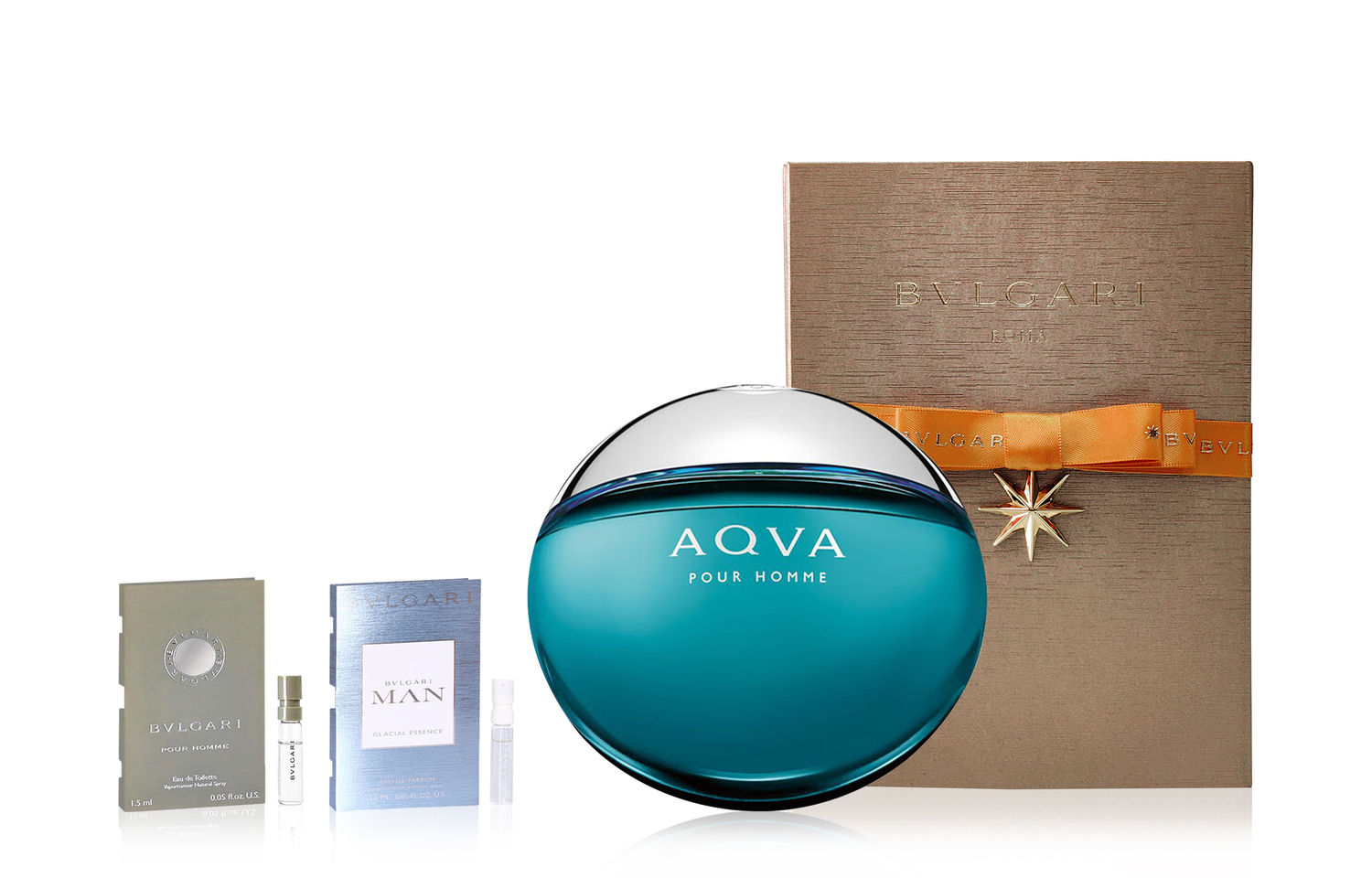 BVLGARI Azure Blue мужской туалетной воды изысканный оригинальный набор в коробке туалетная вода Marine 50 мл/100 мл — фото 2