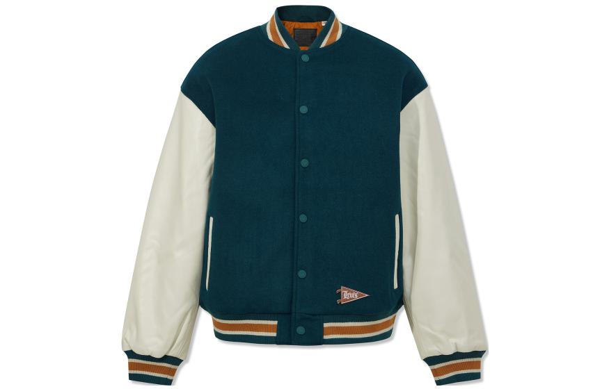 

Куртка бейсбольная Levi's мужская синяя белая Levis, Белый, Куртка бейсбольная Levi's мужская синяя белая Levis