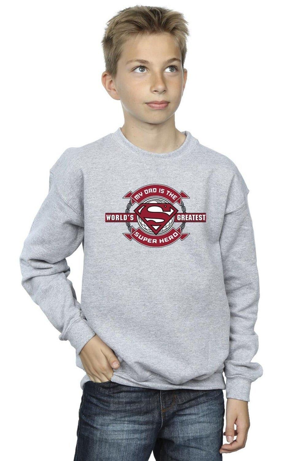 

Толстовка Супермена Супергероя DC Comics, серый