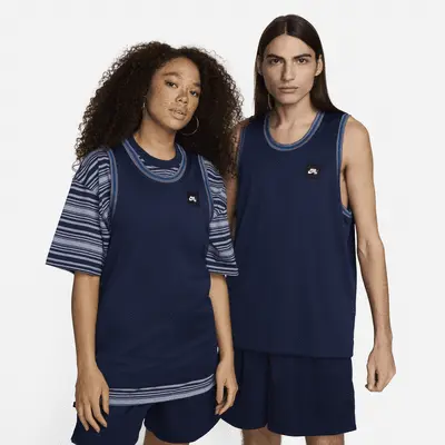 

Футболка Nike SB Basketball Skate Jersey, цвет Midnight Navy/Court Blue