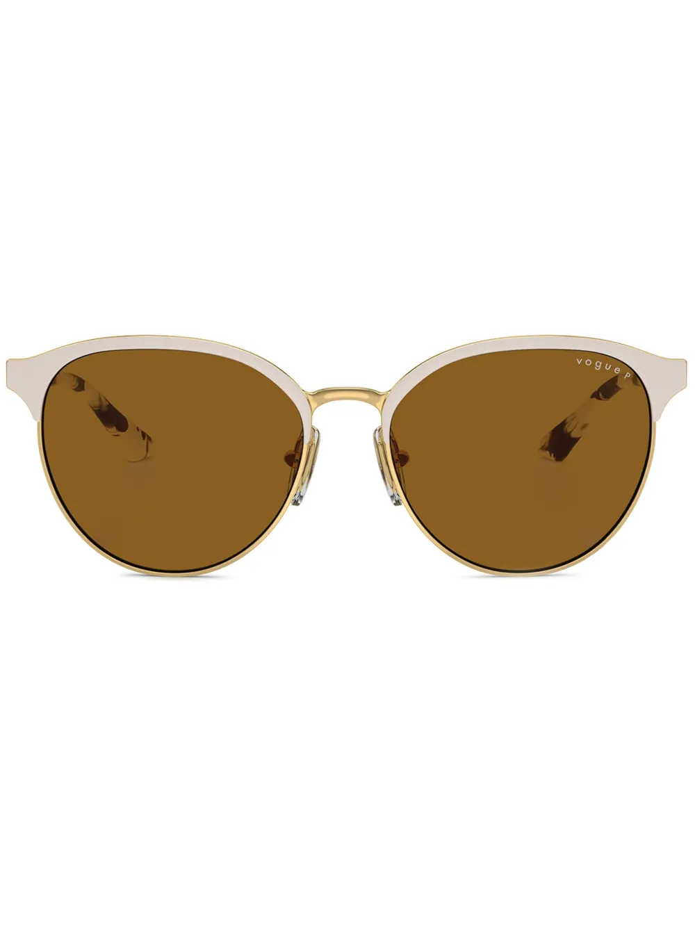 

Солнцезащитные очки в круглой оправе Vogue, светло-бежевый