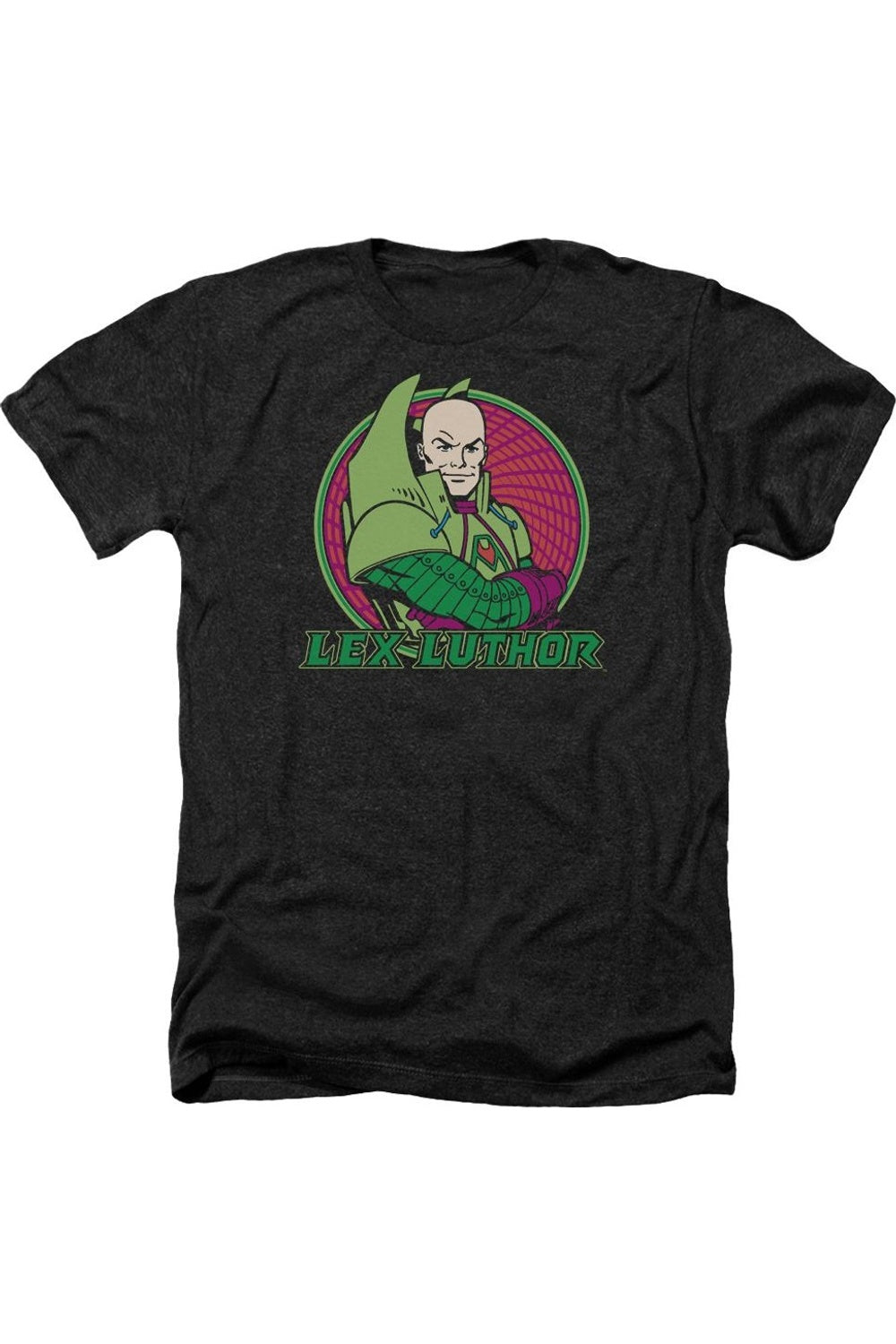 

DC Comics Lex Luthor Adult Heather Tee / Футболка Gildan, черный