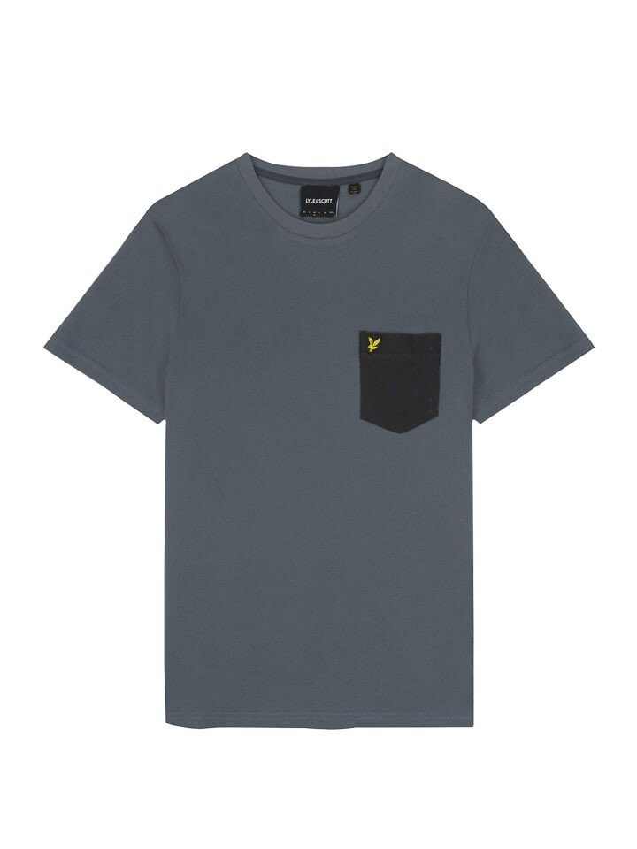 

Футболка Lyle & Scott T-Shirt, цвет Grafitgrau/Dunkelschwarz