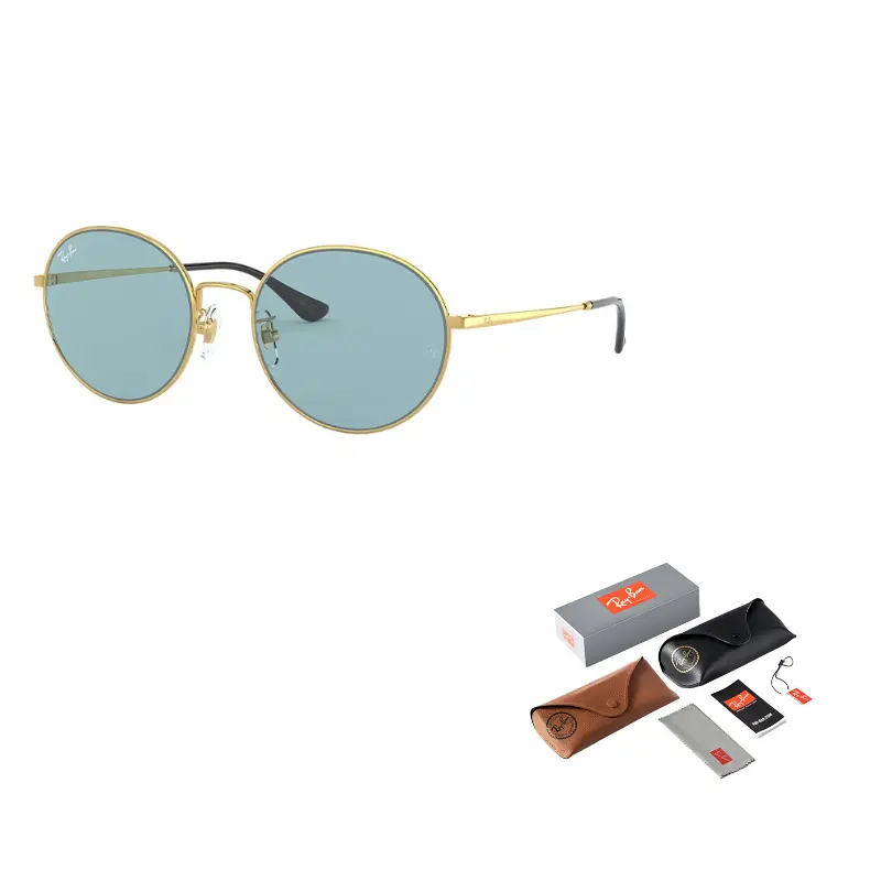 

RayBan Круглые солнцезащитные очки Women's, Light Blue