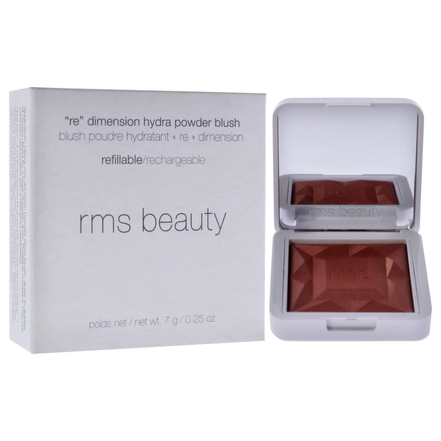 Румяна ReDimension Hydra Powder Blush - Maidens Blush от RMS Beauty для женщин - 0,25 унции (многоразовый блок) — фото 3