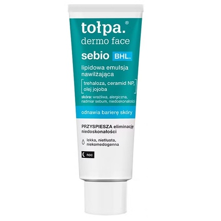 

Topa Topadermo Face Sebio Bhl Увлажняющая липидная эмульсия 40 мл Tołpa