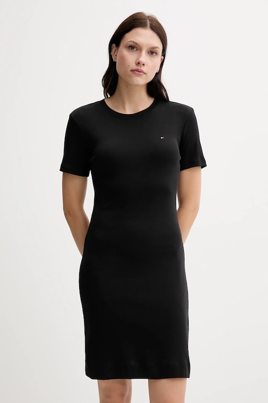 

Хлопковое платье Tommy Hilfiger, черный