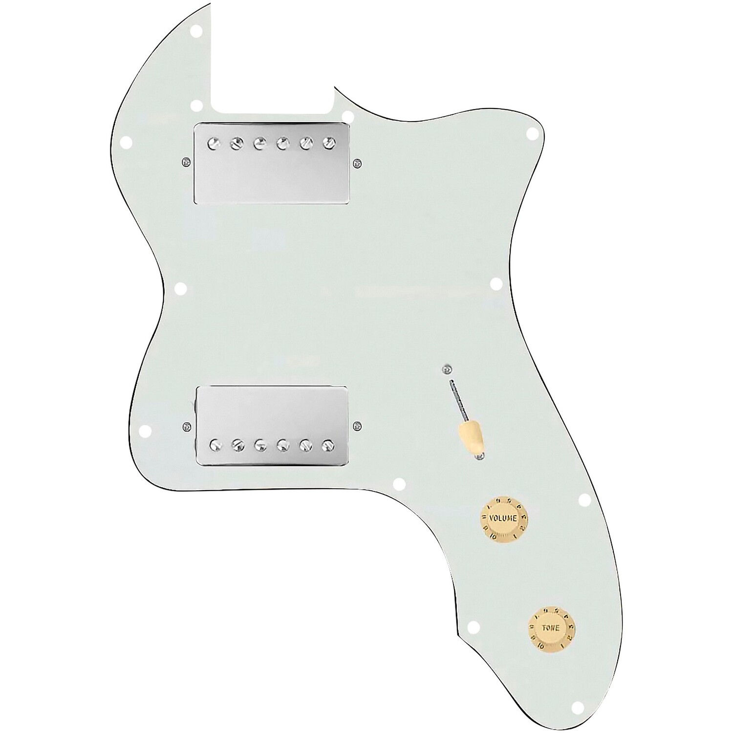 

920d Custom 72 Thinline Tele Loaded Pickguard с никелевыми хамбакерами Smoothie и состаренными белыми ручками из пергамента