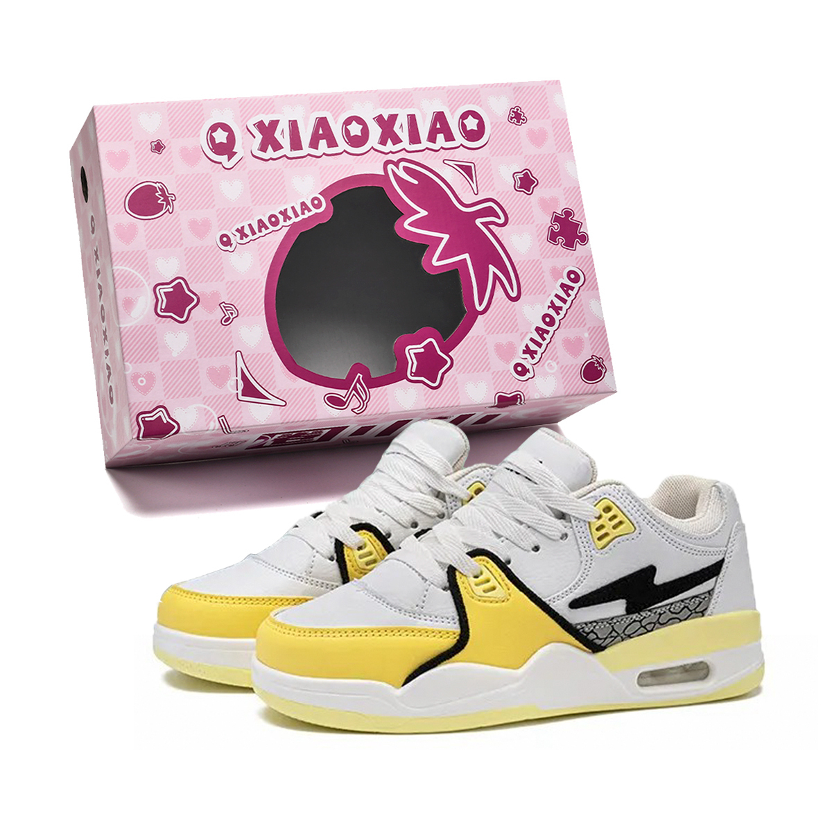 

Circle small Антискользящие износостойкие легкие дышащие низкие скейтерские кроссовки унисекс в коробке - динамичный желтый, цвет Dynamic Yellow