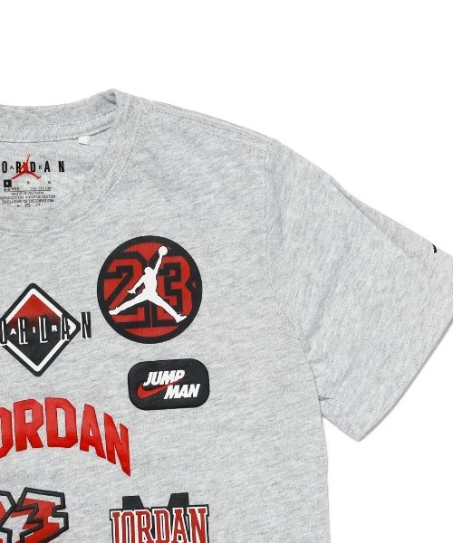 Детская футболка Jordan MJ Dynasty Mesh Patch серая — фото 3
