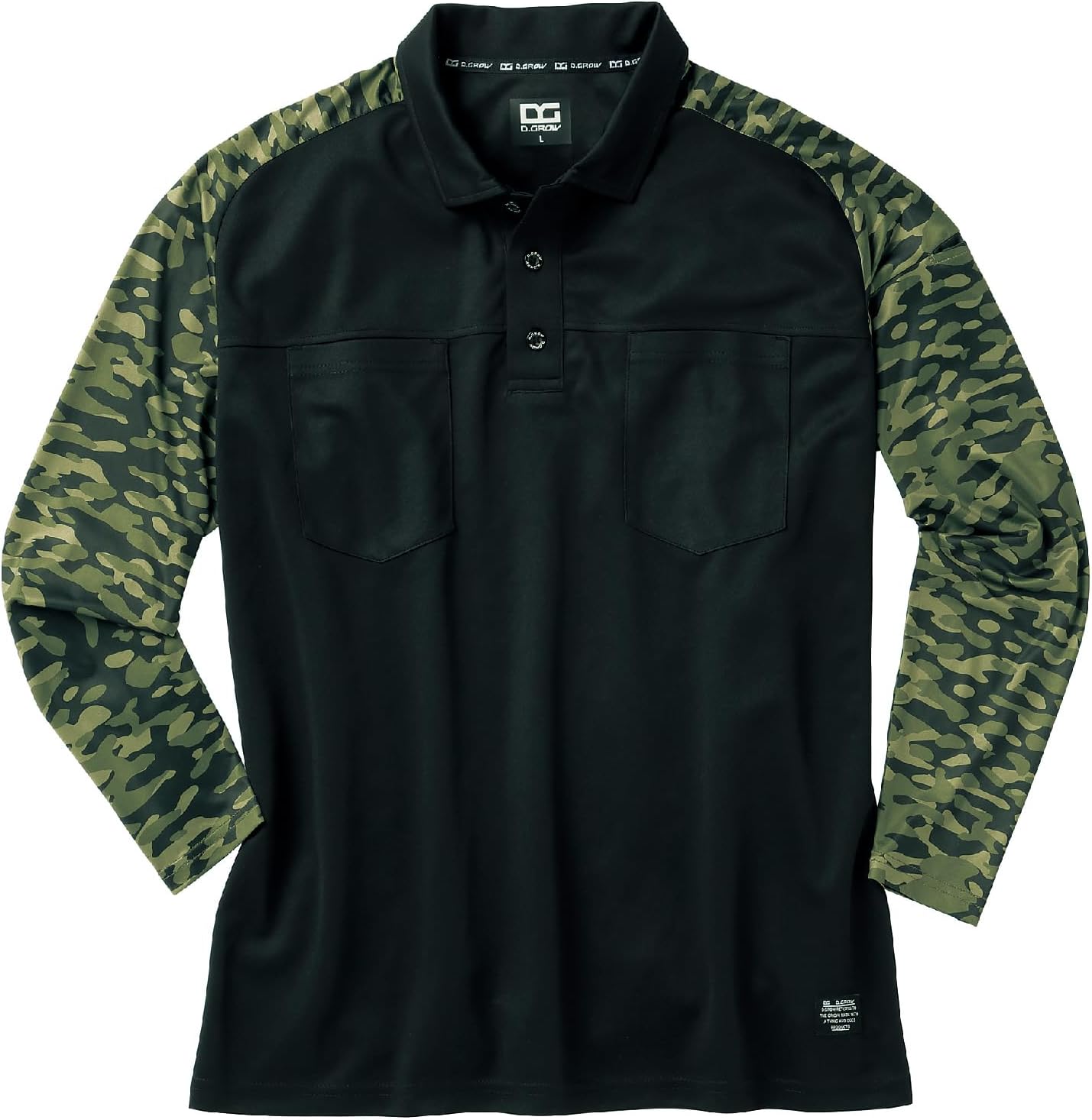 

Мужская гибридная рубашка-поло DeGrow DG812 D.Grow, хаки