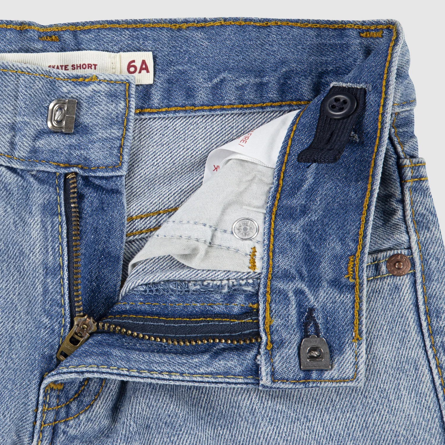 Шорты для скейтбординга, для мальчиков 4-7 лет Levi's, Light Wash — фото 3