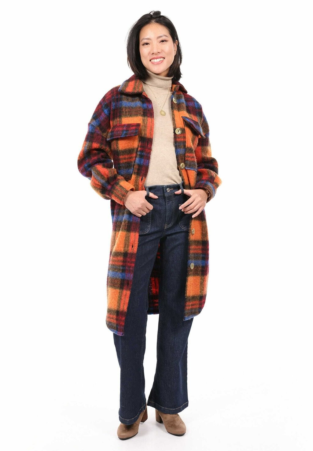 

Классическое пальто FREYDAY SURI FREY, цвет orange blau