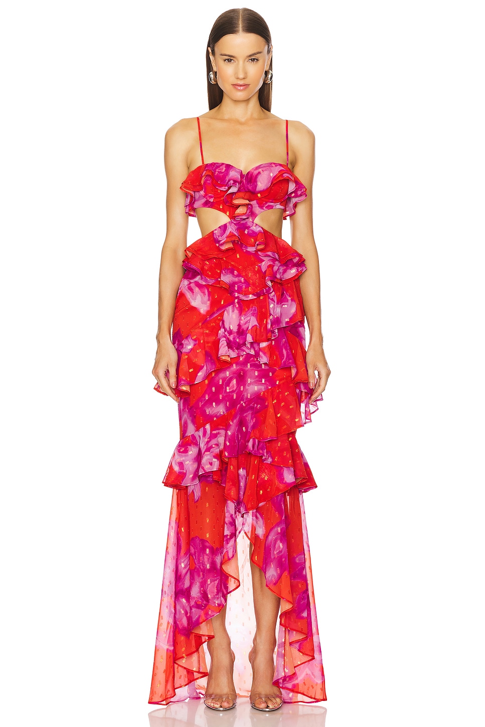 

Платье эбби x revolve Michael Costello, розовый