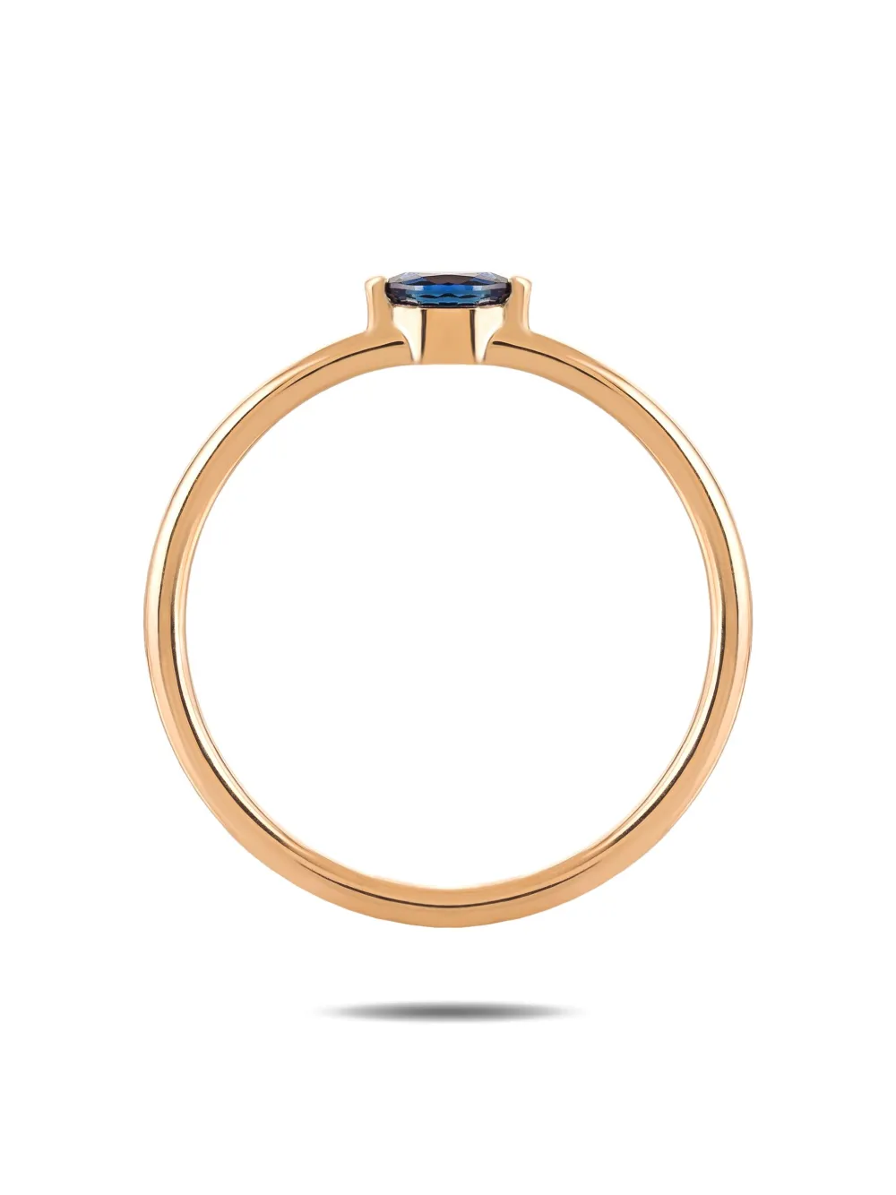 

Кольцо Marquise из розового золота с сапфиром ROSEKEY, золотой