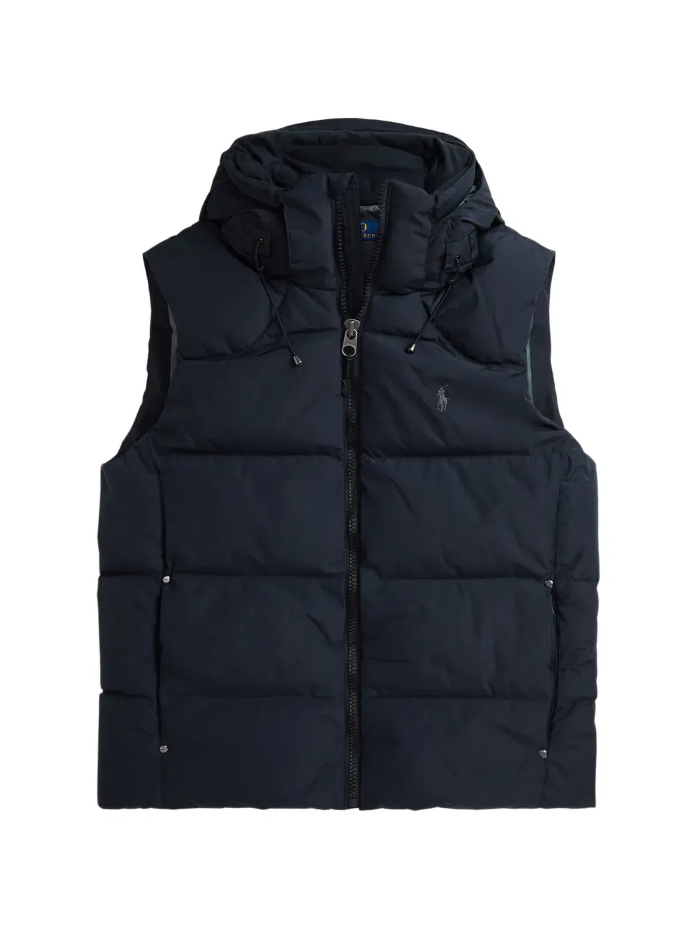 Утепленный жилет с капюшоном Polo Ralph Lauren, черный