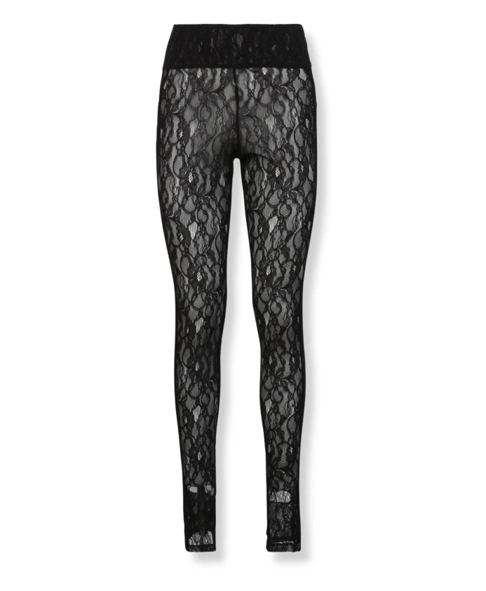 

Кружевные леггинсы Msgm, черный