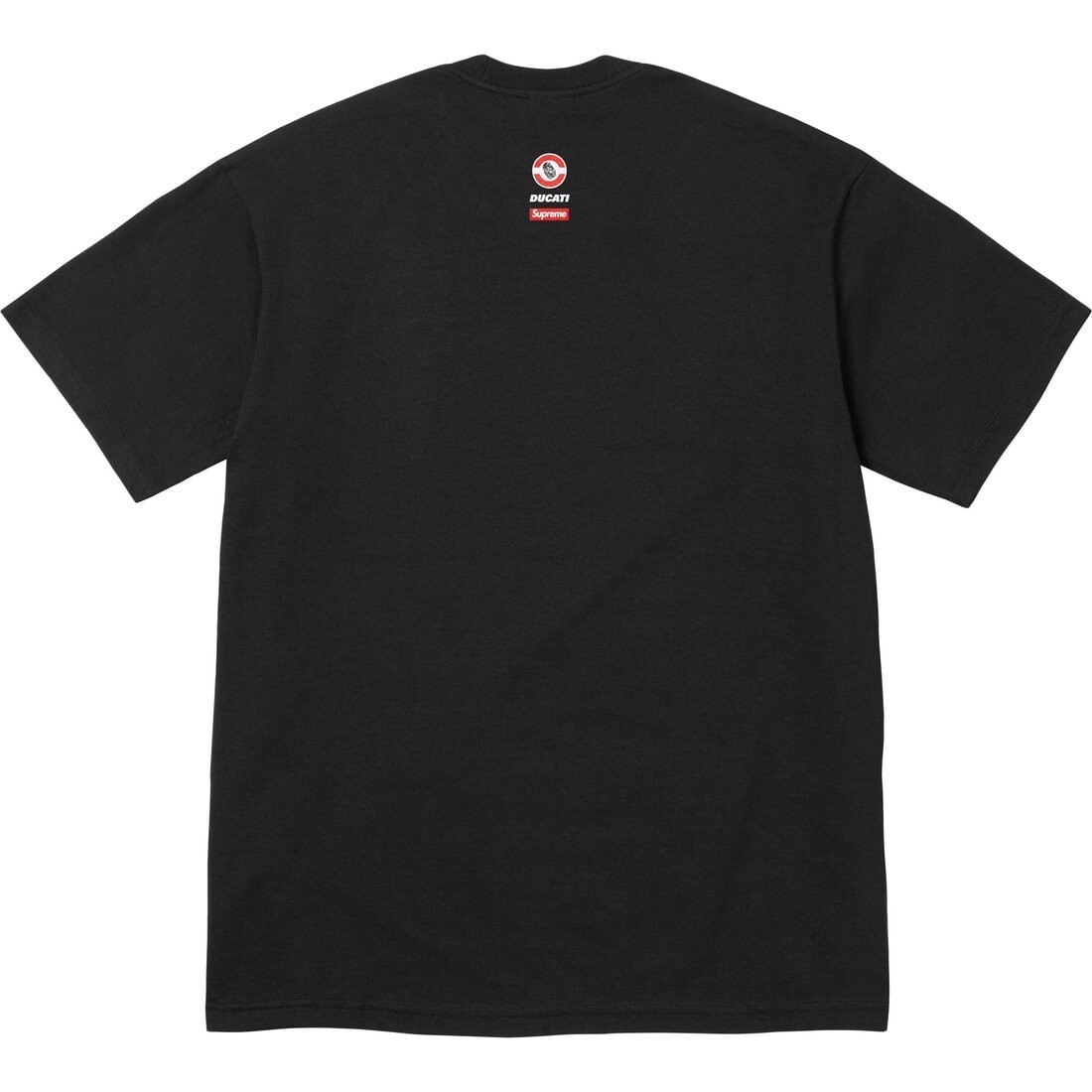 Футболка с коротким рукавом X DUCATI SS24 WEEK16 Bike Tee унисекс с принтом мотоцикла Supreme, черный — фото 2