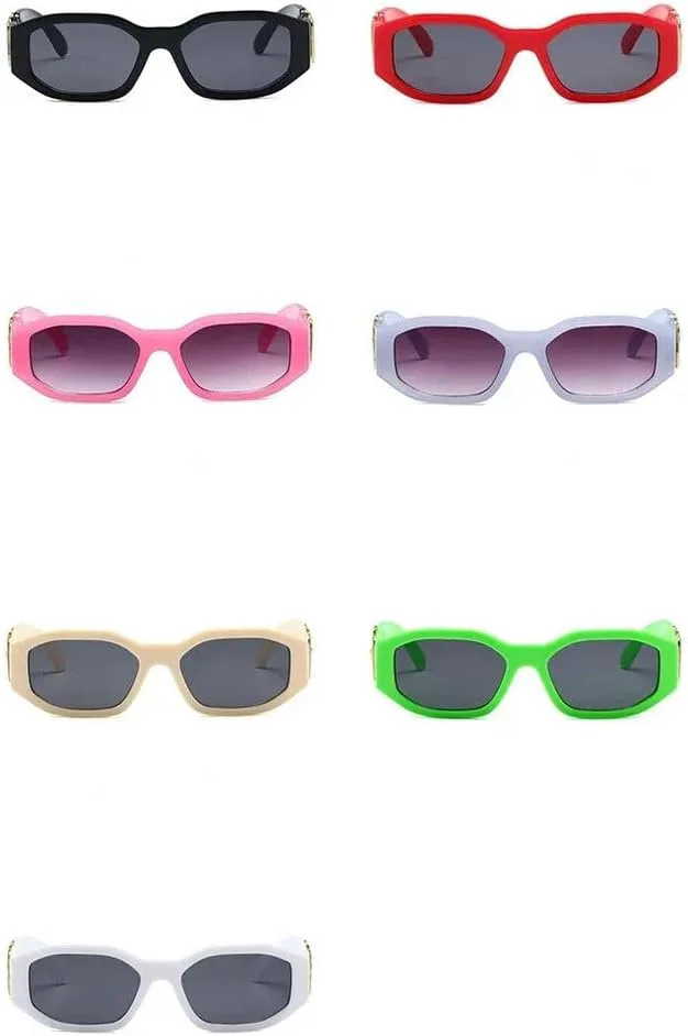 

Ретро-солнцезащитные очки неправильной формы для женщин и мужчин, модные солнцезащитные очки в маленькой оправе с защитой от УФ-излучения UV400 HYYZZC, C