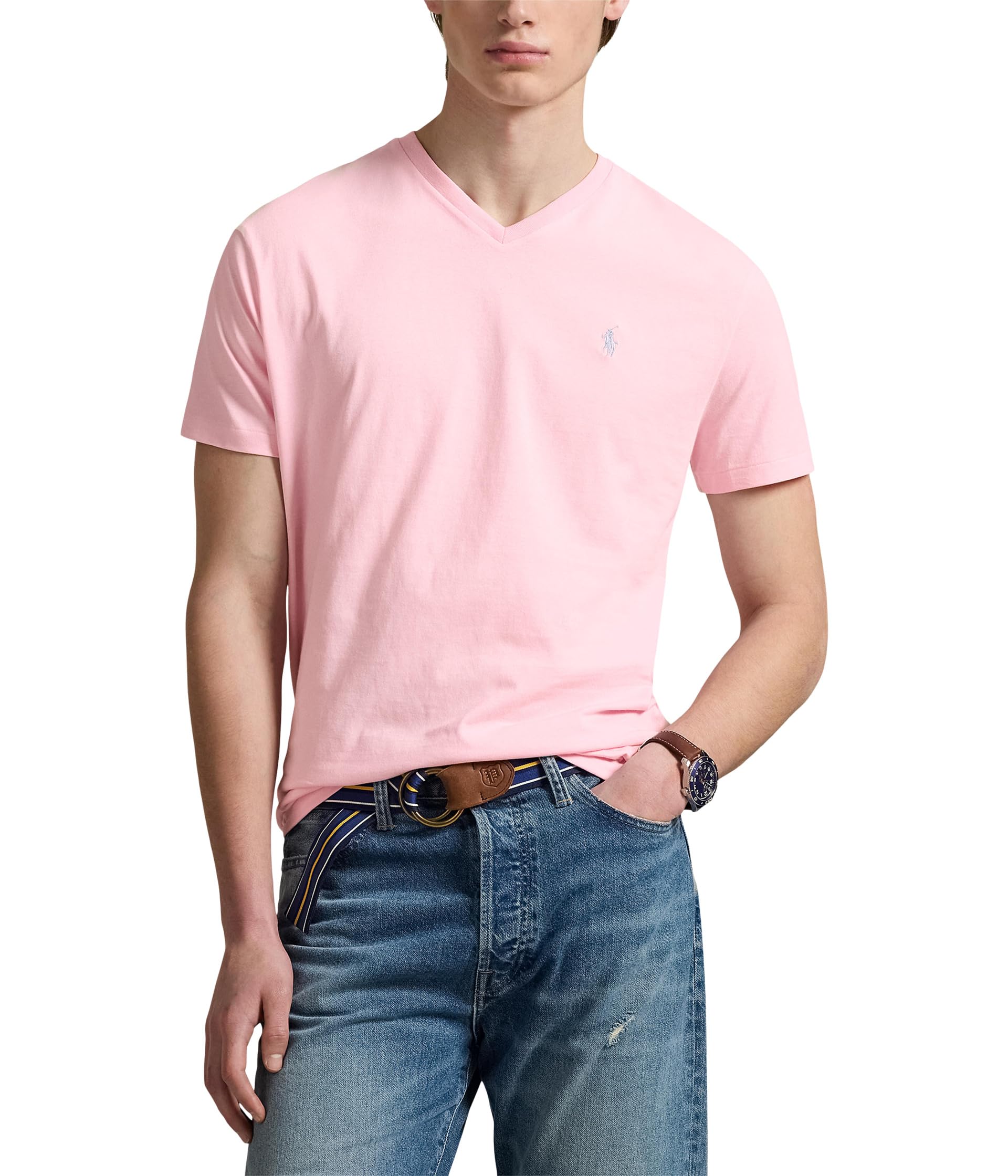 

Футболка Polo Ralph Lauren Classic Fit Jersey Crewneck T-Shirt, Bath Pink