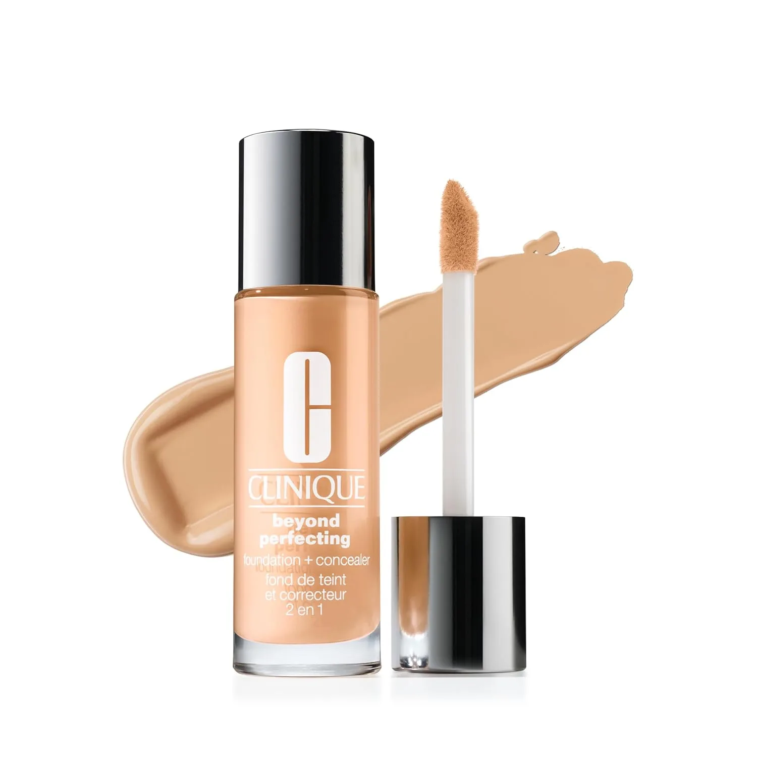 Жидкая тональная основа и консилер Clinique Beyond Perfecting Lightweight для сухой, комбинированной и жирной кожи | Полное покрытие + естественный матовый финиш, AI Cork WN 24 - moderately fair, warm-neutral undertones