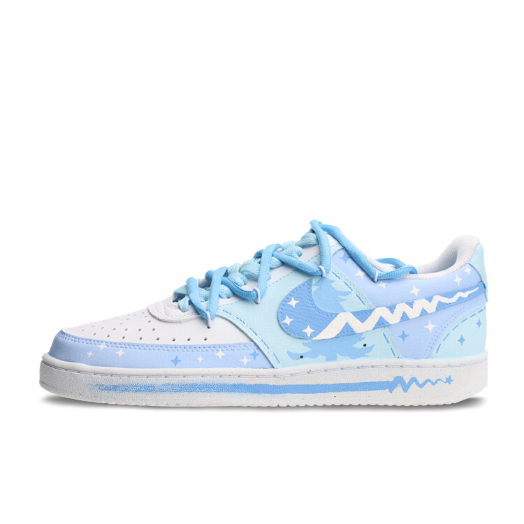 

Кроссовки Nike Court Vision 1 Skateboarding Shoes Unisex Low-top White/blue, синий