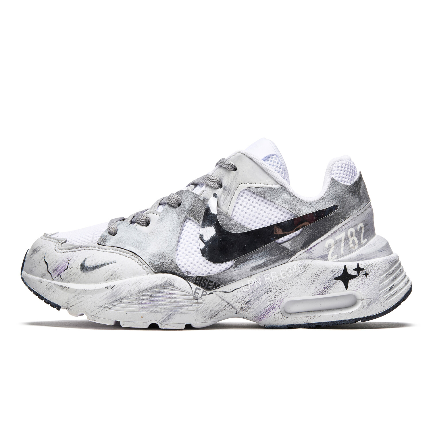 

Кроссовки Air Max Fusion для бега мужские с низким верхом серые/белые Nike