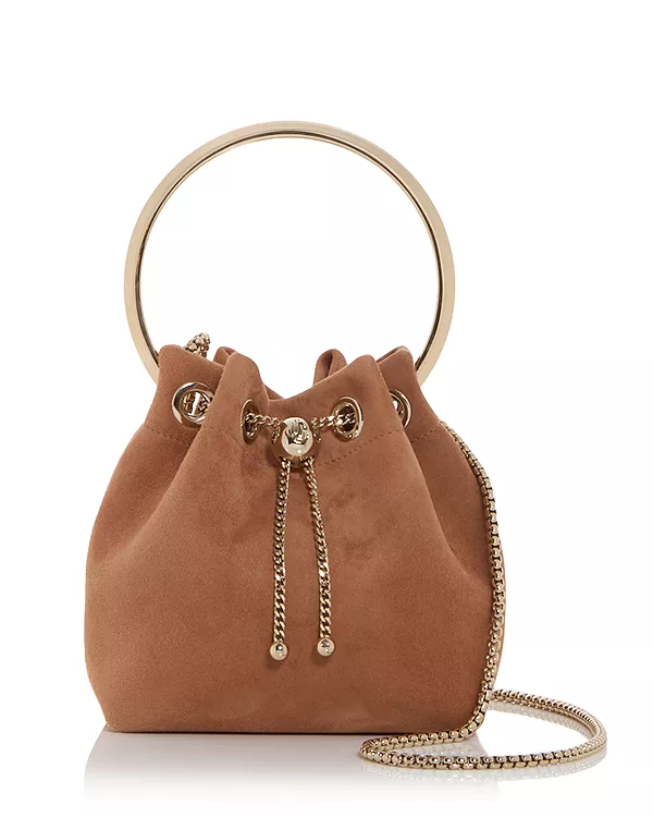 

Сумка Bon Bon из замши с верхней ручкой Jimmy Choo, коричневый