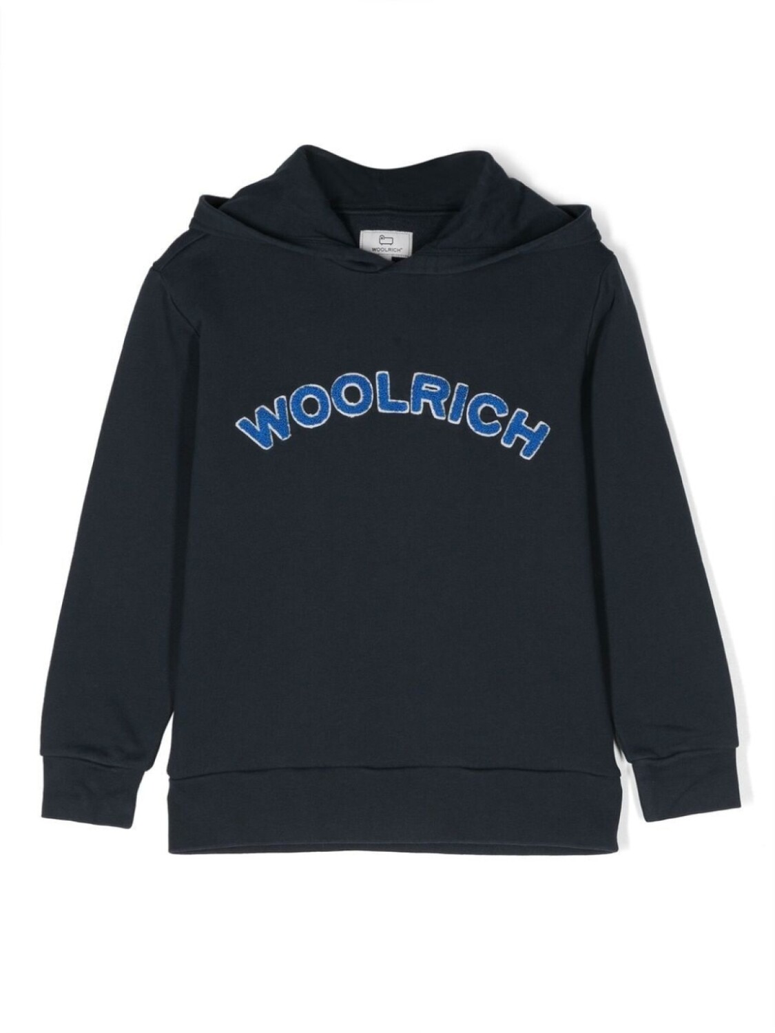 

Woolrich Kids худи с махровым логотипом, синий