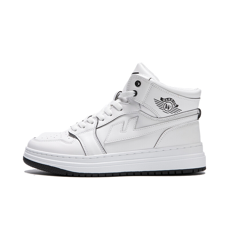 

Кроссовки WARRIOR Skateboarding Shoes Unisex High-top, белый/черный