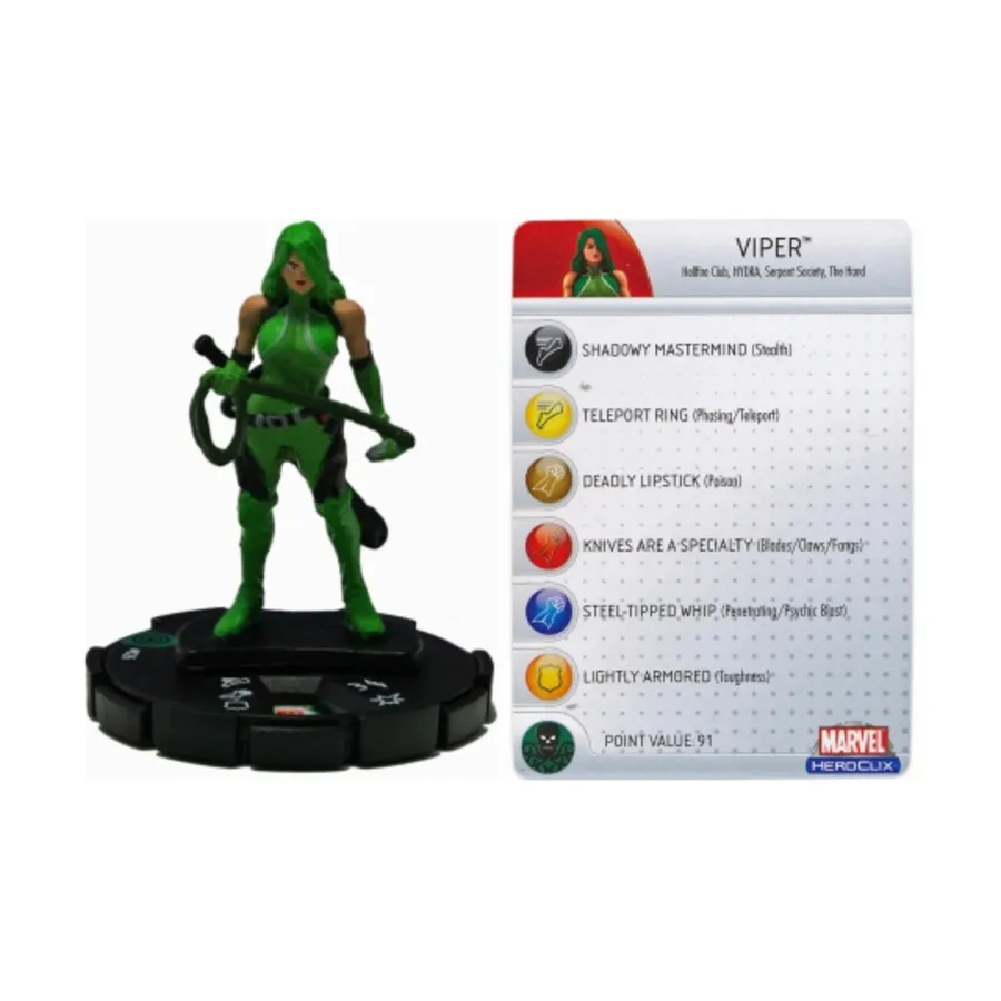 

Гадюка, Marvel HeroClix - Captain America - Singles