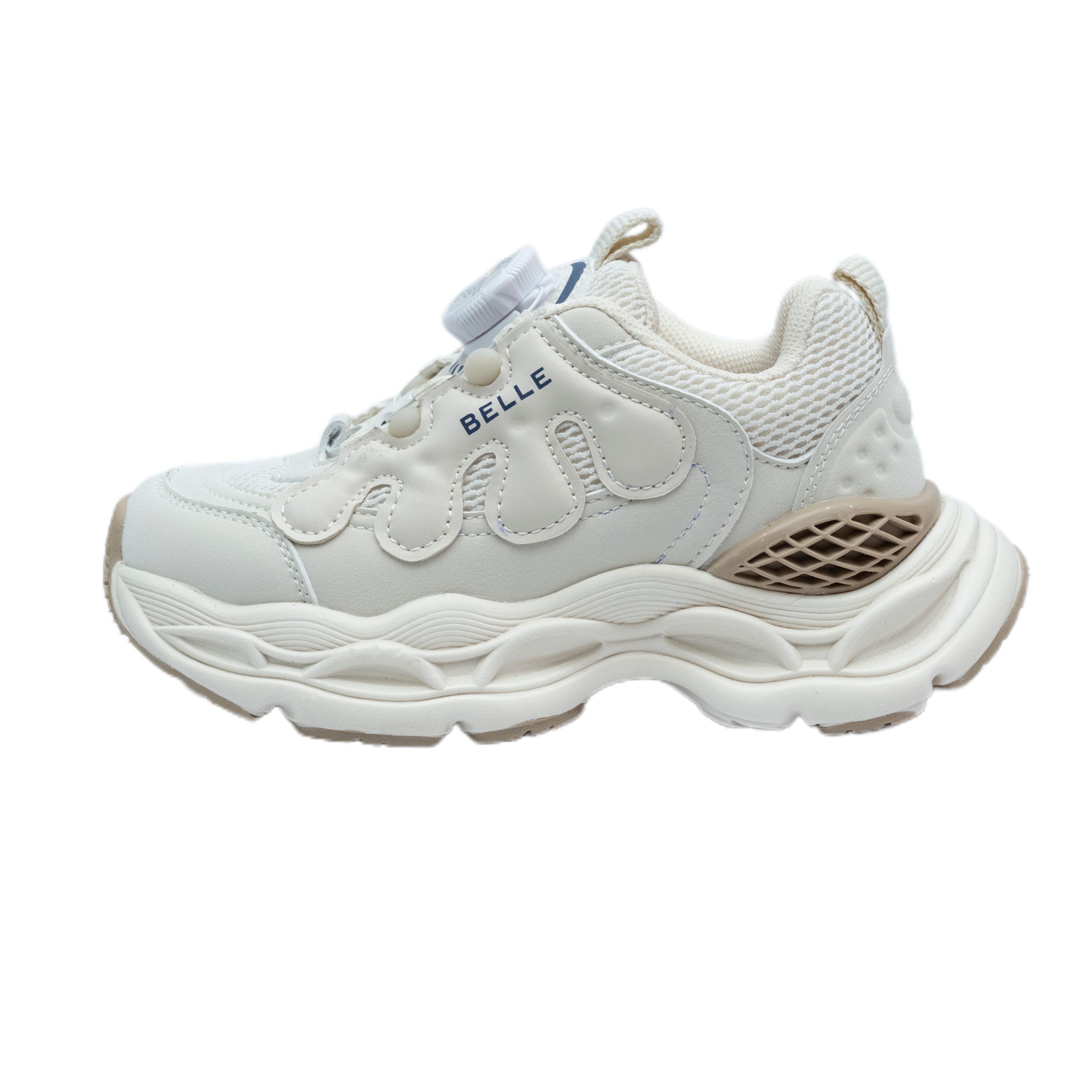 

Легкие, амортизирующие, нескользящие, низкие детские баскетбольные кроссовки BELLE, белый