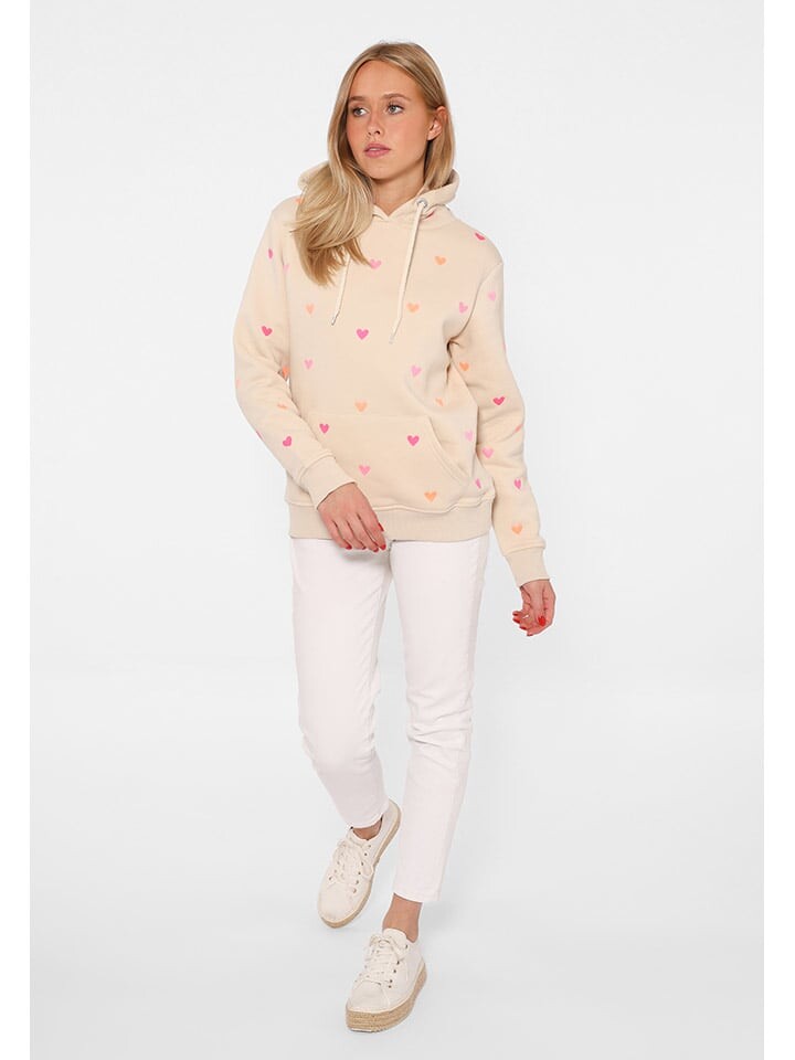 

Толстовка Zwillingsherz Hoodie Hearts, бежевый