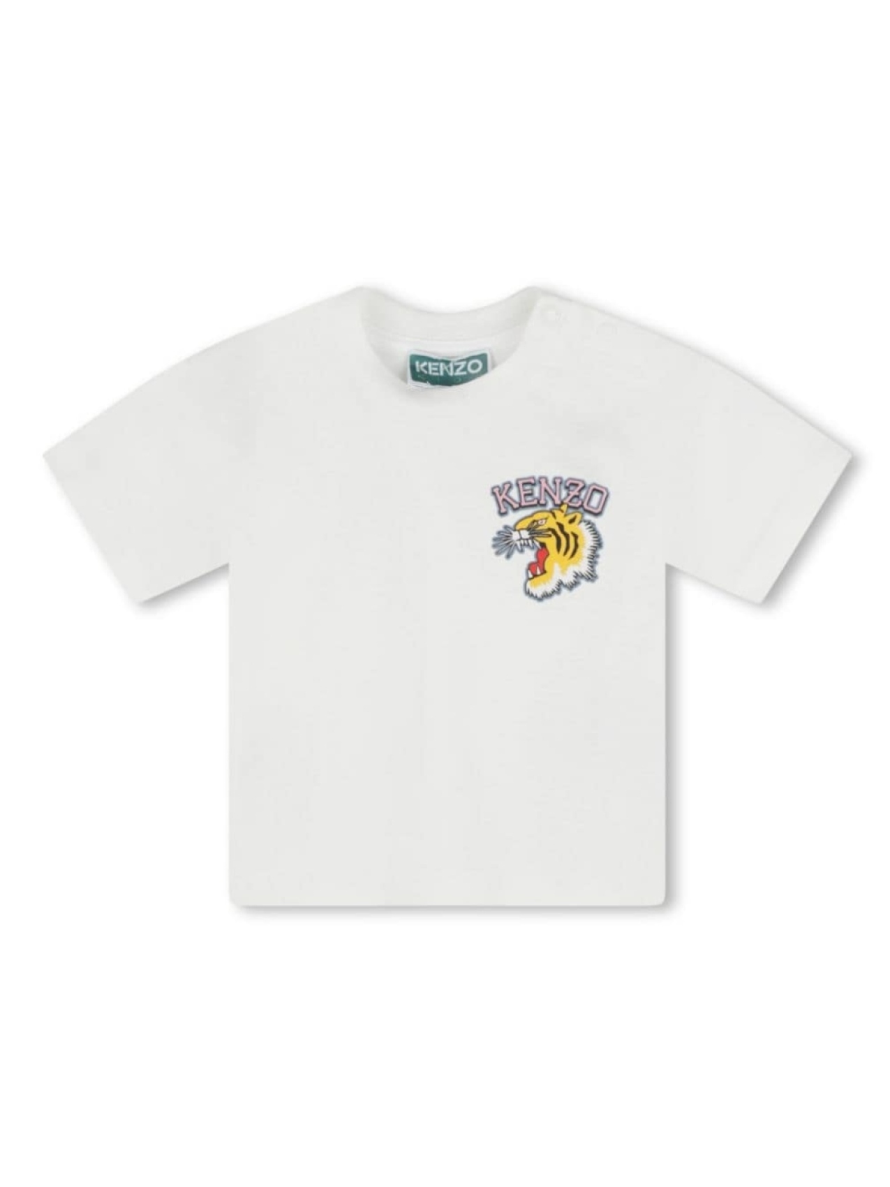 

Kenzo Kids футболка с логотипом, нейтральный цвет