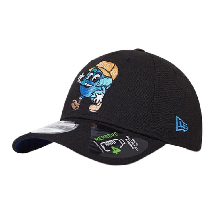 

New Era Детская бейсболка из полиэстера черная, Black